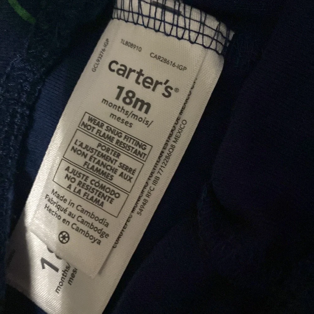 Carters Toddler Boy Matching Snug Fit Pajamas Sleepwear Set Lot 3 Pack